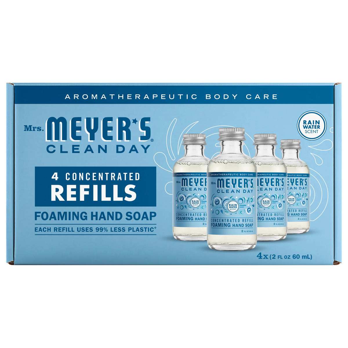 Rain Water Foaming Hand Soap Concentrated Refills, 4 pack